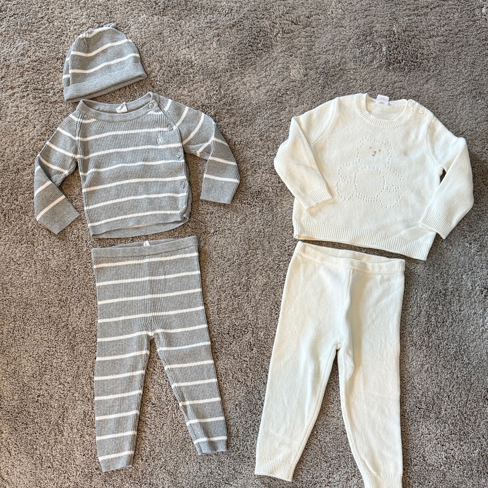 Set of two Baby GAP cozy sweater sets